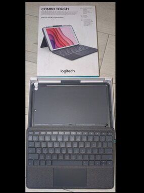 Logitech Combo Touch Keyboard Trackpad Case For Apple iPad 7th 8th 9th Gen